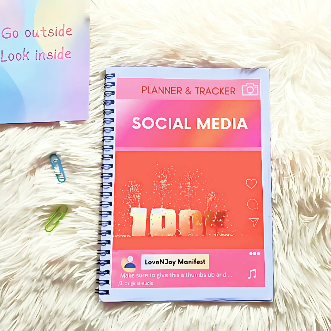 Social Media Planner (A5) BnW - LoveNJoy Manifest