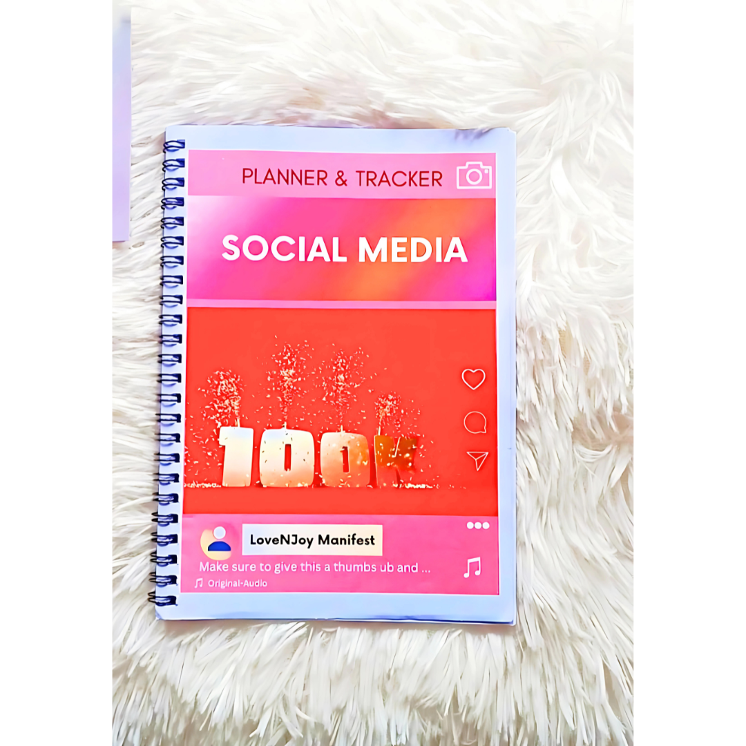 Social Media Planner (A5) BnW - LoveNJoy Manifest