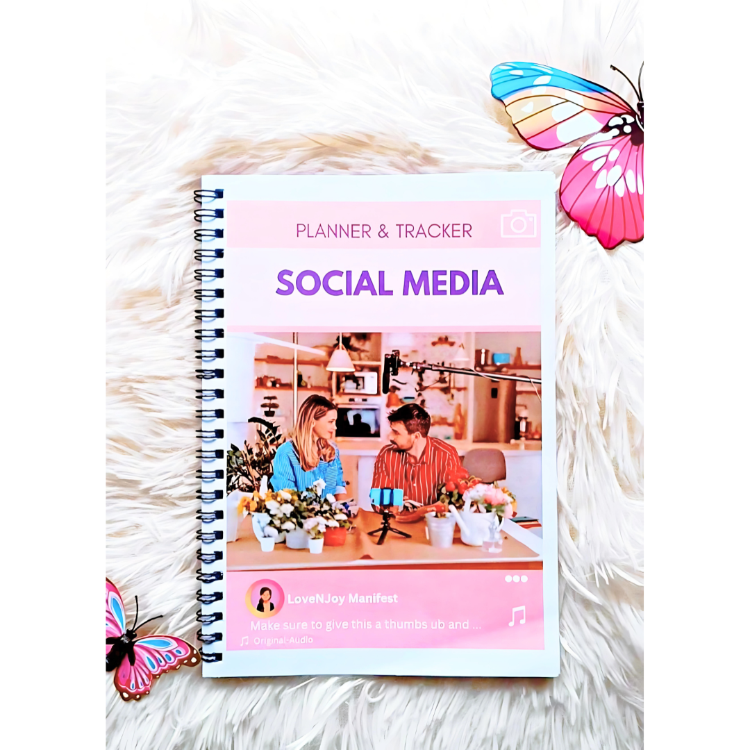 Social Media Planner (A5) Coloured - LoveNJoy Manifest