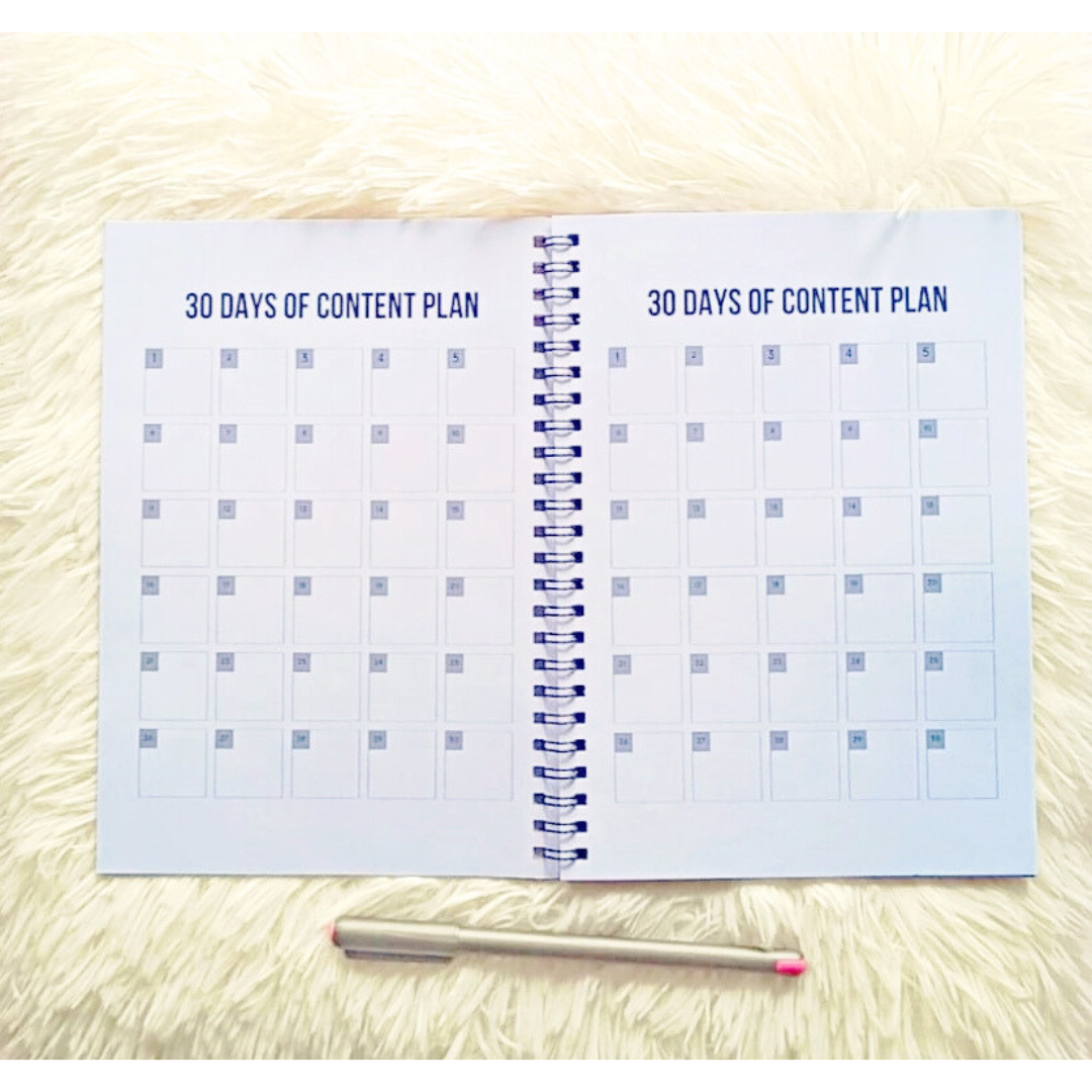 Social Media Planner (A5) BnW - LoveNJoy Manifest
