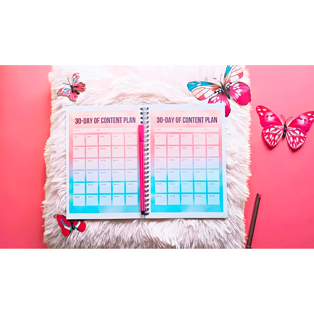 Social Media Planner (A5) Coloured - LoveNJoy Manifest