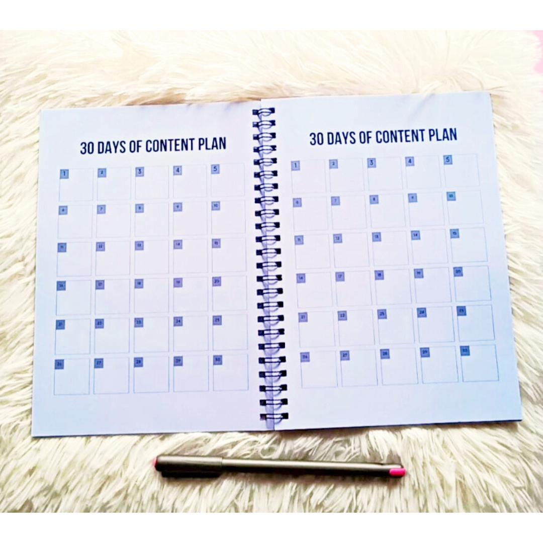 Social Media Planner (A5) BnW - LoveNJoy Manifest