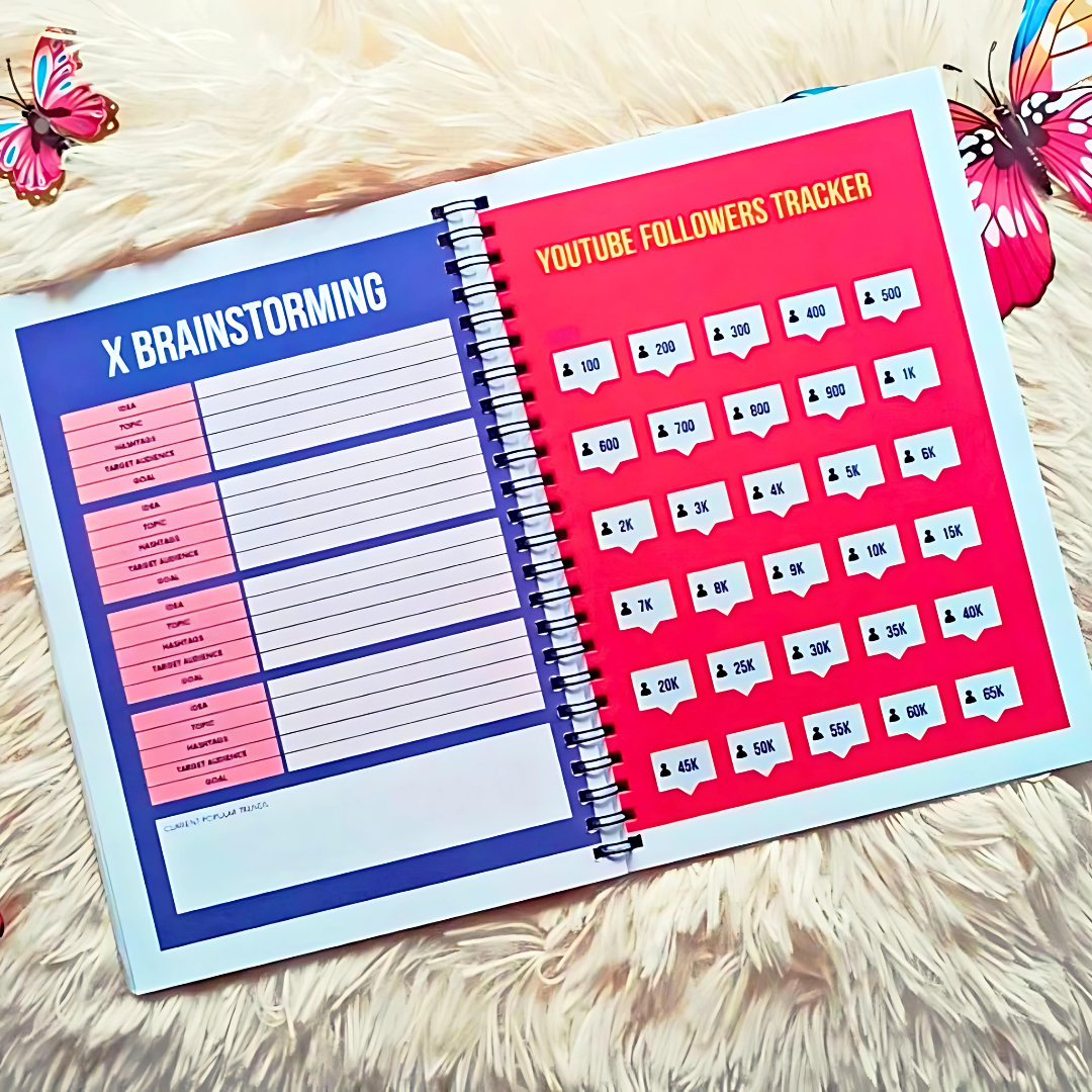 Social Media Planner (A5) Coloured - LoveNJoy Manifest