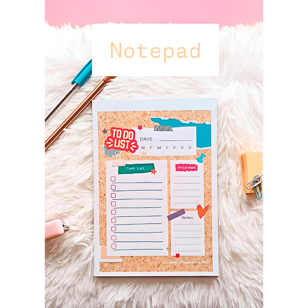 Daily Planner N1 Notepad (A5) - LoveNJoy Manifest
