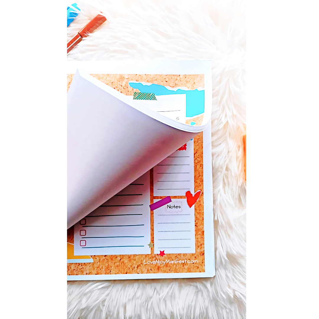 Daily Planner N1 Notepad (A5) - LoveNJoy Manifest